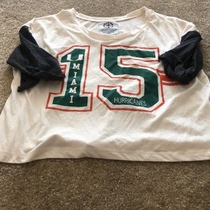 Miami Hurricanes Crop Top